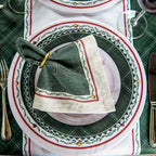 Kit 2 Guardanapos Linho Árvore de Natal 40x40cm