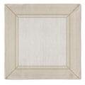 Kit 2 Guardanapos Linho Dunas Ikat Bege 40x40 + 2 Argolas