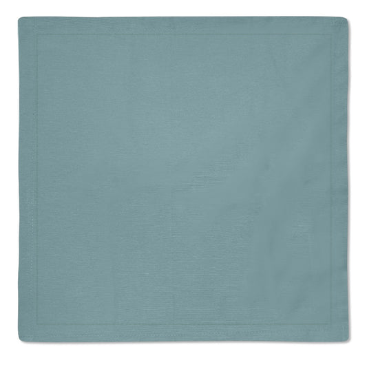 Kit 2 Guardanapos Tricoline Liso Verde 43x43 + 2 Argolas