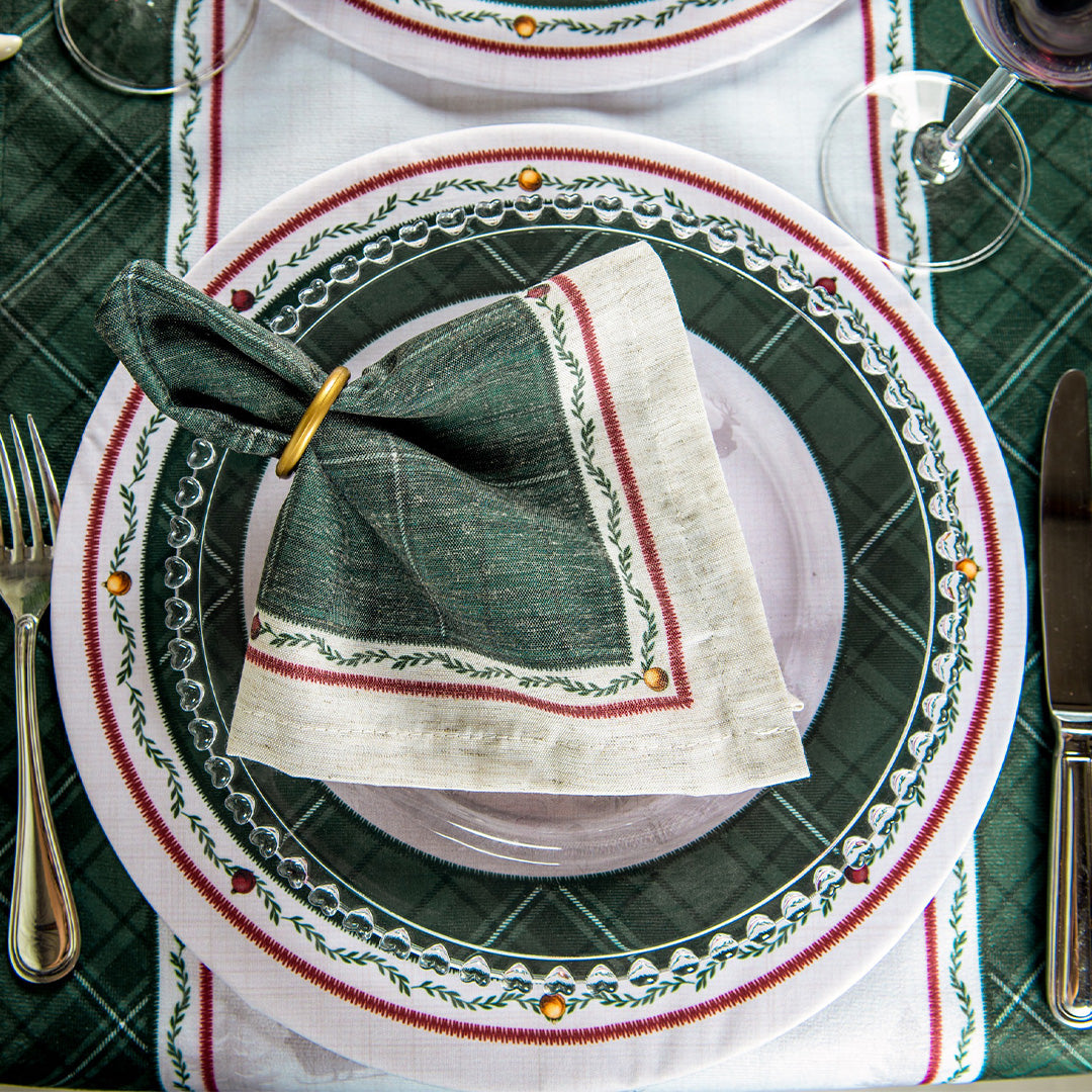 Kit 2 Capas para Sousplat Papai Noel 35x35cm