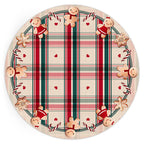 Kit 2 Capas para Sousplat Biscoito de Gengibre Natalino 35x35cm