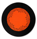 Kit 2 Capas p/ Sousplat Halloween Dia Das Bruxas Teias de Aranha