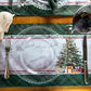 Kit 2 Jogo Americano Papai Noel e Árvore c/ Hidrorrepelência 48x31cm