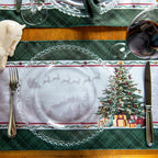 Kit 2 Jogo Americano Papai Noel e Árvore c/ Hidrorrepelência 48x31cm