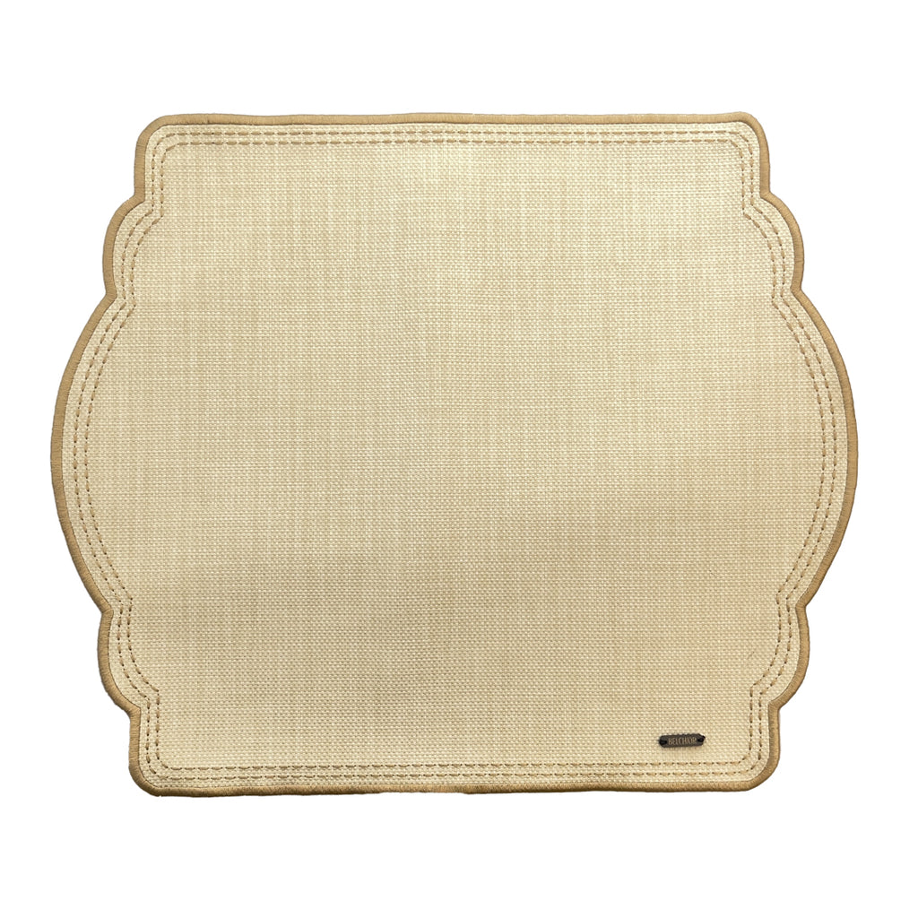 Kit 2 Lugar Americano Bordado Palha 44x38 - Concept Deméter Impermeável