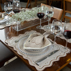 Lugar Americano Bordado Preto 44x38 - Concept Naia Poá Impermeável