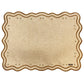 Kit 2 Lugar Americano Bordado Taupe 44x38 - Concept Naia Poá Impermeável