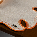 Lugar Americano Bordado Laranja 44x38 - Concept Ondina Impermeável