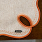 Kit 2 Lugar Americano Bordado Laranja 44x38 - Concept Ondina Impermeável