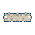 Kit 2 Porta Guardanapo Bordado Ondina Turquesa 4,8cm x 14,5cm