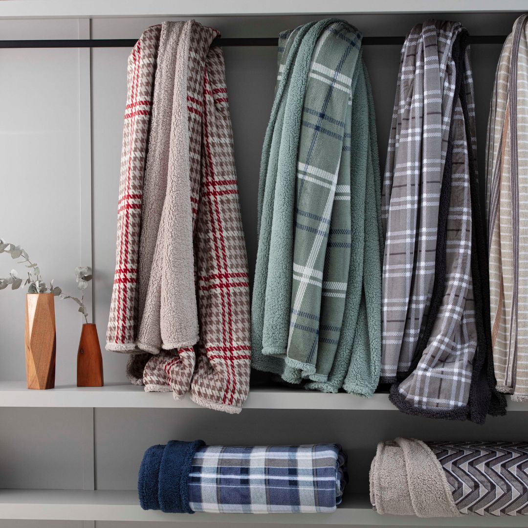 Cobertor Queen Finlândia  Estampado com Sherpa 2,20x2,40m