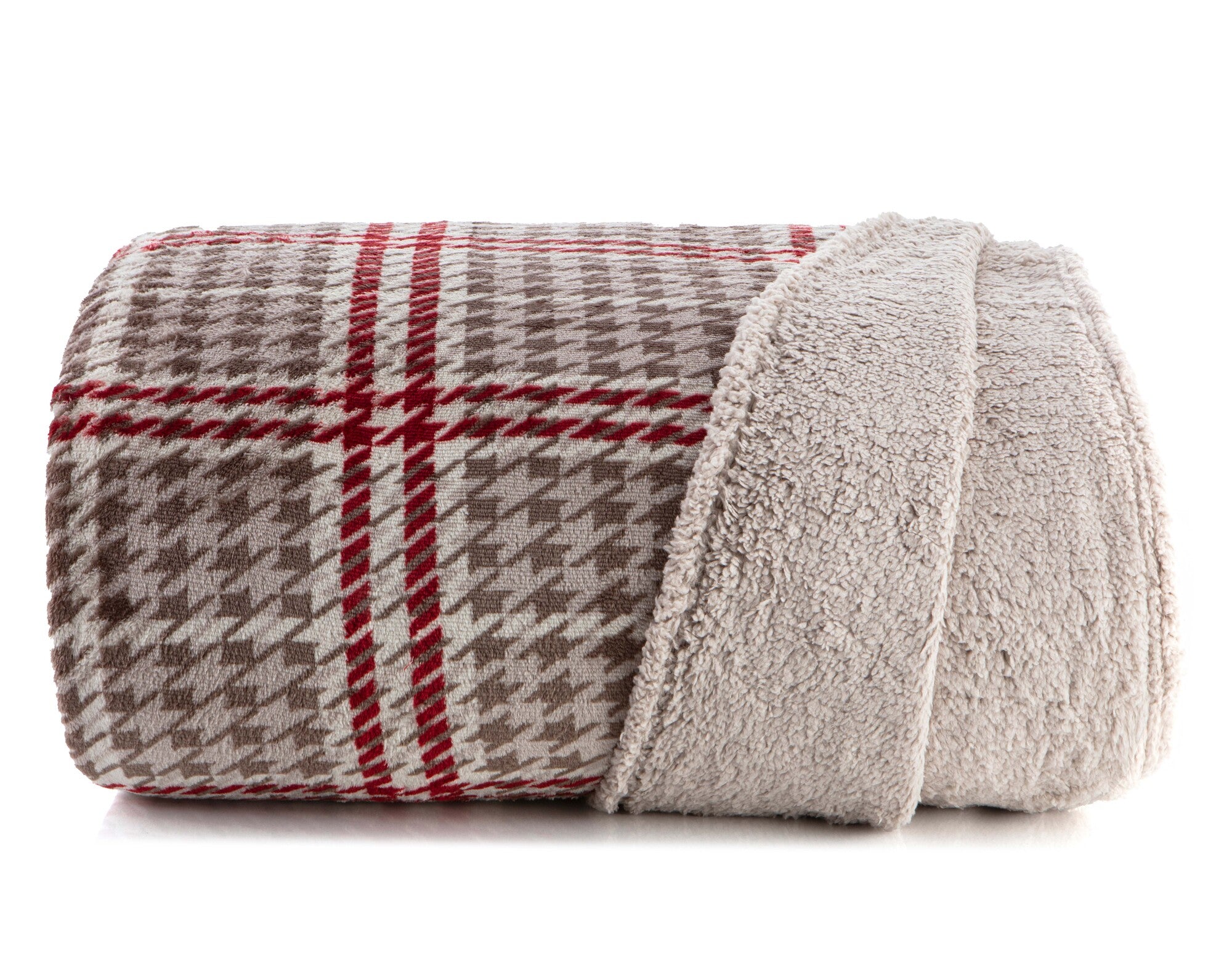 Cobertor Casal Finlândia  Estampado com Sherpa 1,80x2,20m