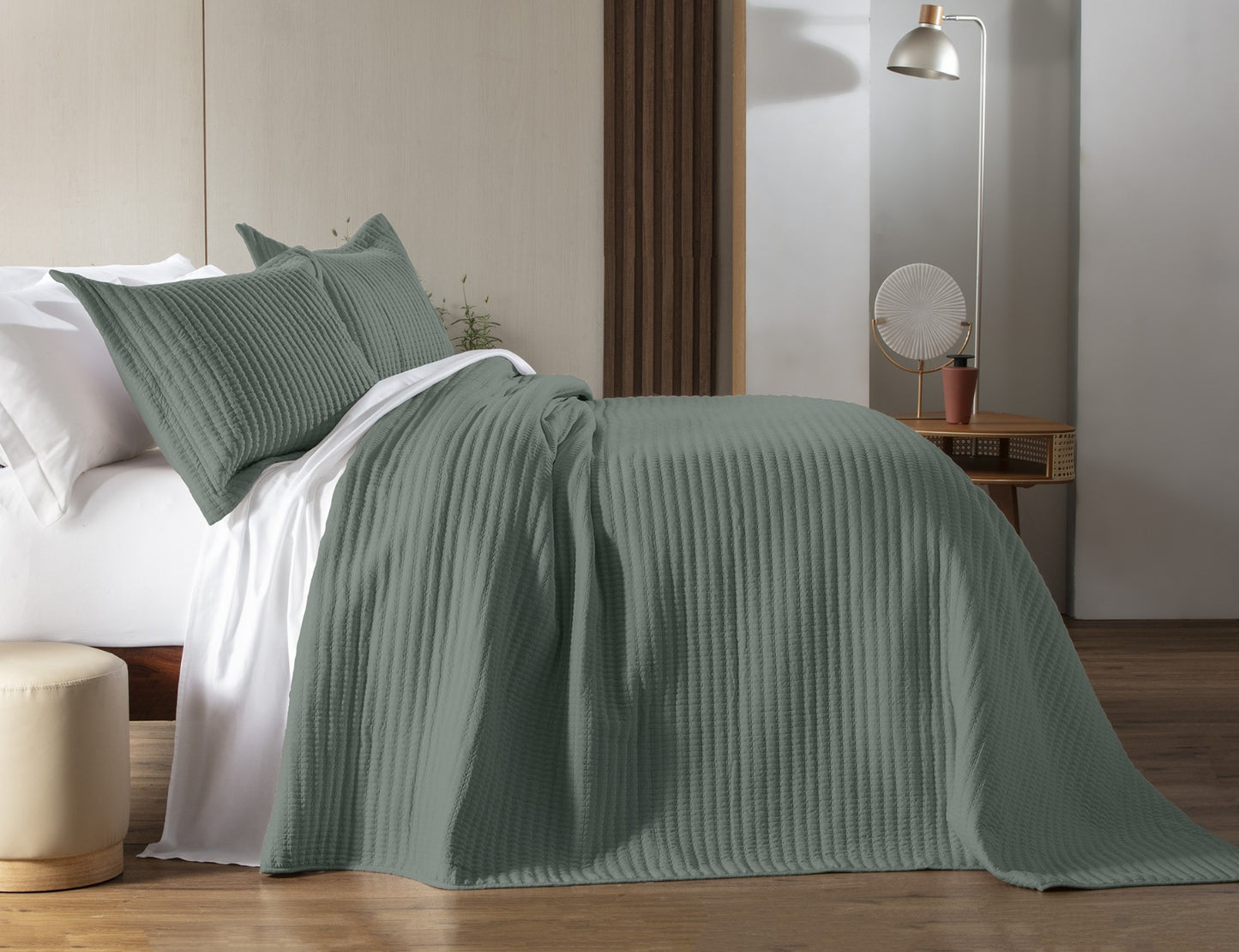 Conjunto Colcha Cobre Leito Belton King 300 Fios 2,60x2,80m