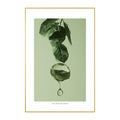 Quadro Gota de Água Tela Fosca Moldura Amadeirada - Médio 40x60cm
