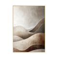 Quadro 3D Dunas sem Vidro Moldura Ouro Antigo - Grande 80x120cm