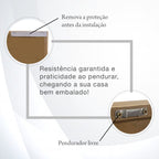 Quadro Torre Eiffel Paris com e sem Vidro Moldura Amadeirada - Grande 80x120cm