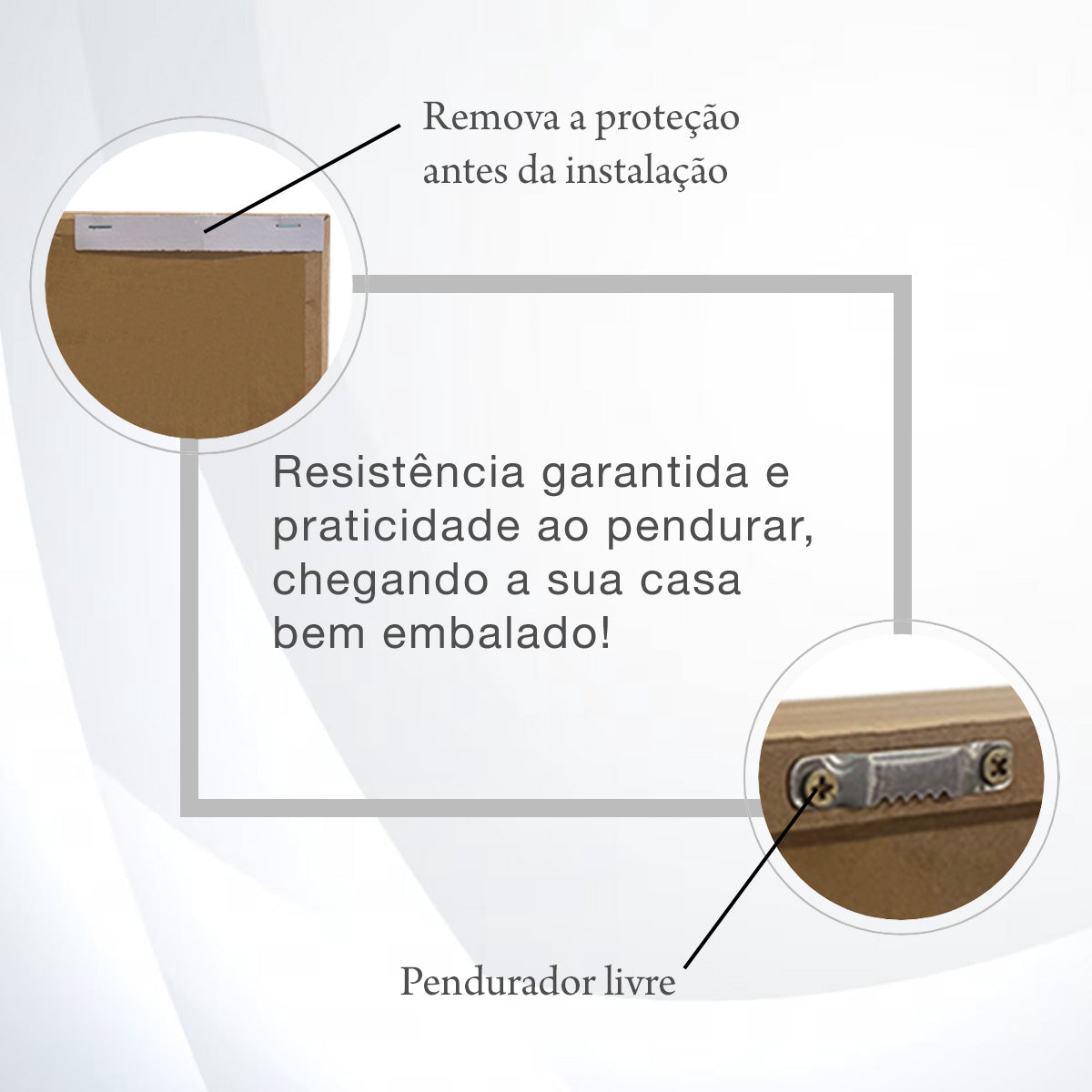 Quadro Máscara Africana com e sem Vidro  Moldura 3D Preta - Grande 80x120cm