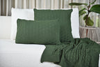 Manta Tricot Verde Militar 90x180 cm - Diamond