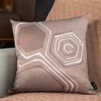 Capa Almofada Acetinada Rosê Geométrica Silk Home 43x43cm