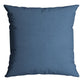 Capa Almofada Aveludada Lisa Azul Denim Velveteen 43x43cm