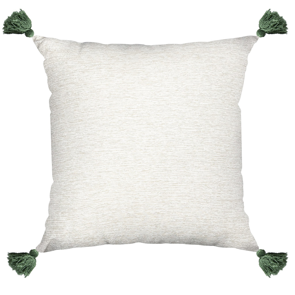Capa Almofada Jacquard Verde c/ Tassel 50x50cm Concept