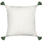 Capa Almofada Jacquard Verde c/ Tassel 50x50cm Concept