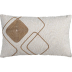 Capa Almofada Retangular cor Linho c/ Fio Sisal 35x55cm Concept