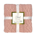 Manta Tricot Trançada Rosa 130x150 cm - Chenille