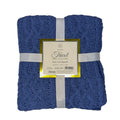 Manta Tricot Trançada Azul 130x150 cm - Chenille