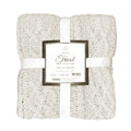 Manta Tricot Trançada Off White 130x150 cm - Chenille