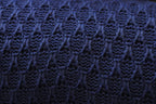 Manta Tricot Azul jeans  90x180 cm - Colméia