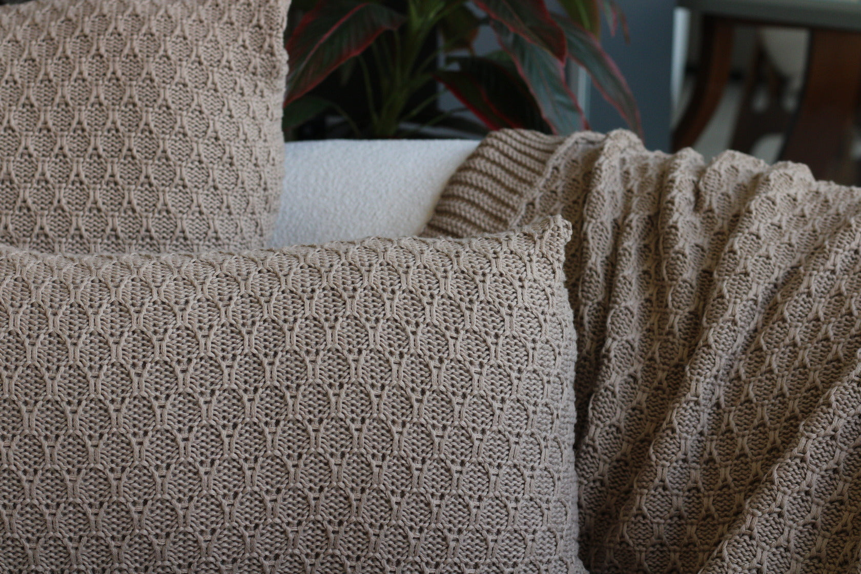 Manta Tricot Castor 90x180 cm - Colméia