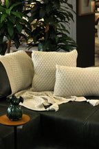 Manta Tricot Natural 90x180 cm com Tassel - Colméia