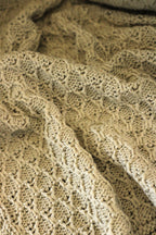 Manta Tricot Natural 90x180 cm com Tassel - Colméia