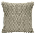 Capa Almofada Pelúcia Canelada Fendi Bege 43x43cm Turtle