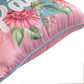 Capa Almofada Aveludada Bordada Rosa Feliz Páscoa 43x43cm