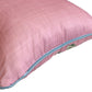Capa Almofada Aveludada Bordada Rosa Feliz Páscoa 43x43cm