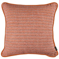Capa Almofada Terrcota e Branca Jacquard c/ Cordonê 50x50cm