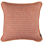 Capa Almofada Terrcota e Branca Jacquard c/ Cordonê 50x50cm