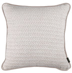 Capa Almofada Creme e Branco Jacquard com Cordonê 50x50cm