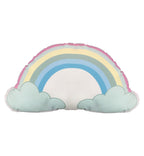Almofada Kids Aveludada Arco-Íris Fofinho 75x43cm
