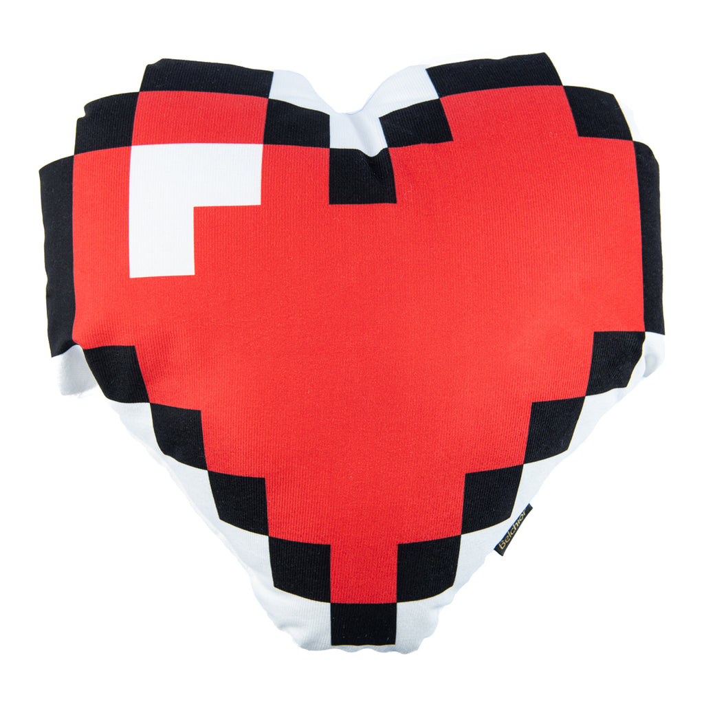 Almofada Kids Aveludada Coração Vermelho Fofinho 46x43cm