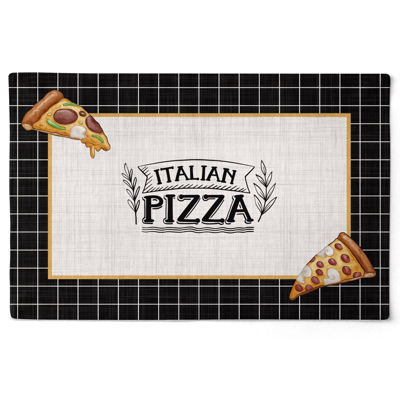 Kit 2 Jogo Americano Pizza c/ Hidrorrepelência 48x31