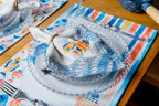 Kit 2 Jogo Americano Acqua Peixes c/ Hidrorrepelência 48x31