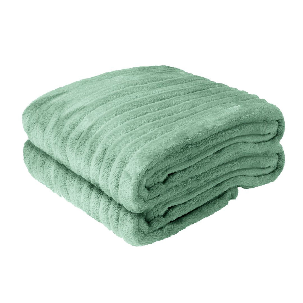 Cobertor Manta Aveludada 200 Fios p/ Cama Casal - Verde