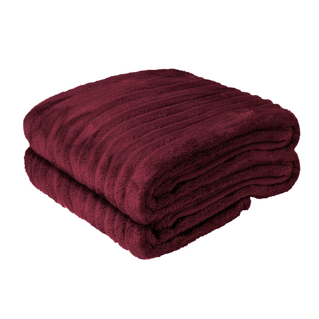 Manta Canelada Cobertor Fleece Veludo Solteiro Luxo 150x230