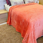 Cobertor Manta Aveludada 200 Fios p/ Cama Casal - Telha