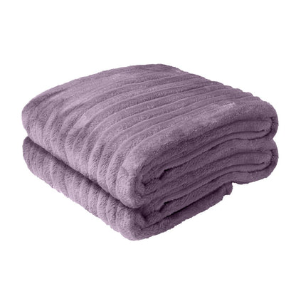 Manta Canelada Cobertor Fleece Veludo King Luxo 260x230cm