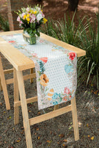 Caminho de Mesa Ovos de Páscoa Poá Aveludado 43x141cm