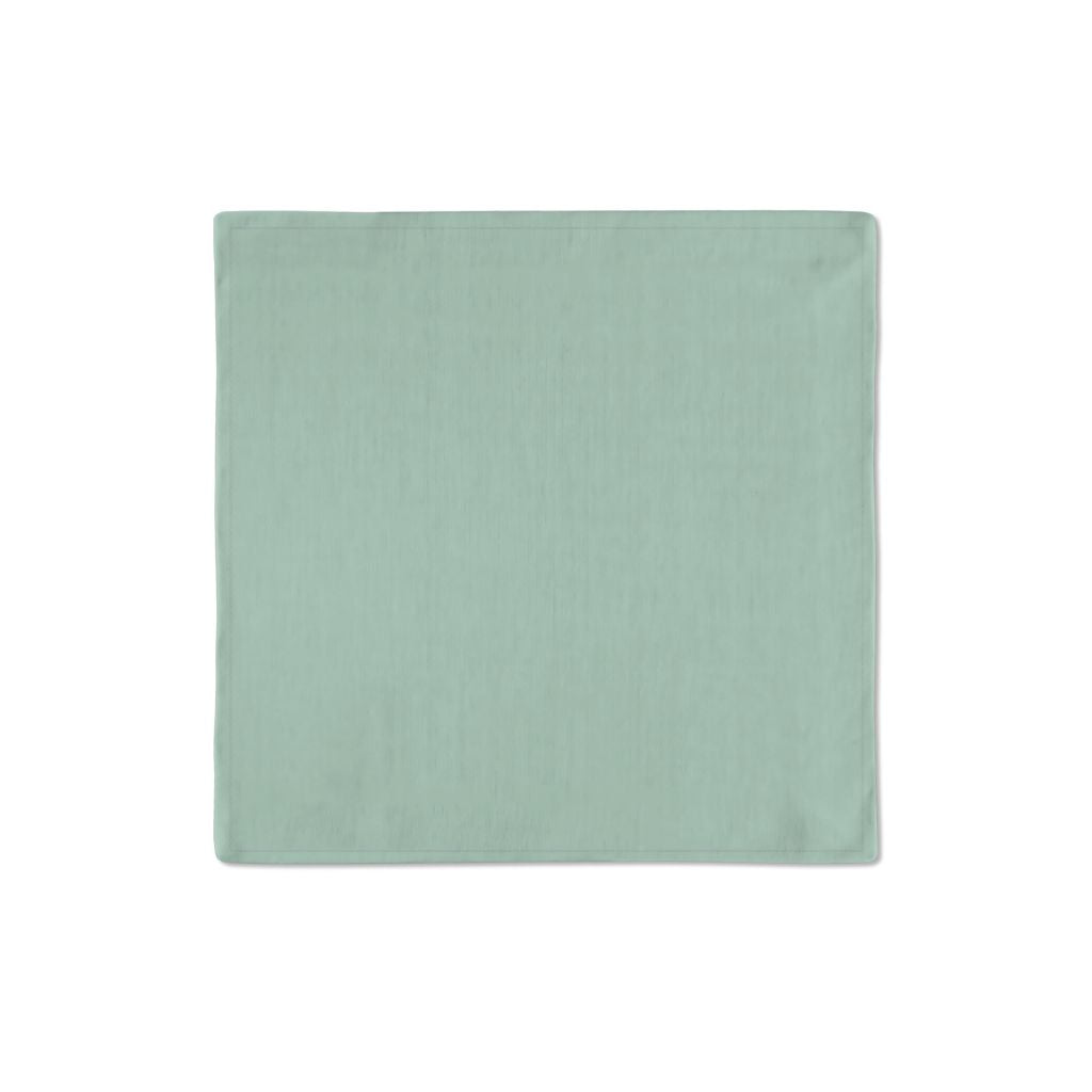 Kit 2 Guardanapos Verde Menta Liso 43x43 + 2 Argolas